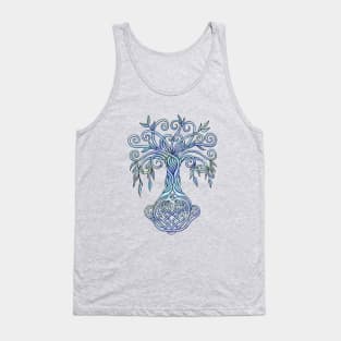 Celtic Tree of life Sky Colored Tank Top